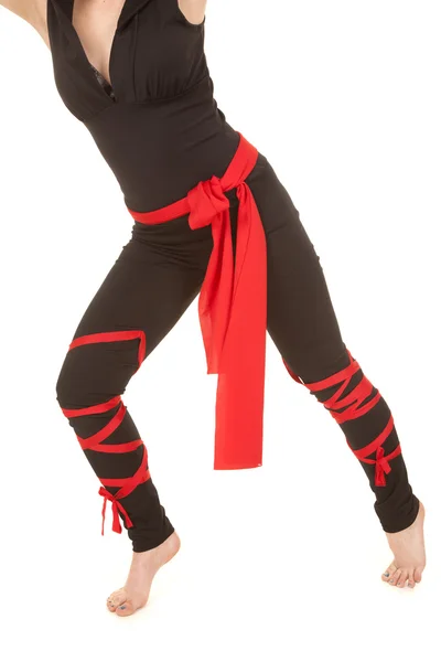 Ninja woman legs — Stock Photo, Image