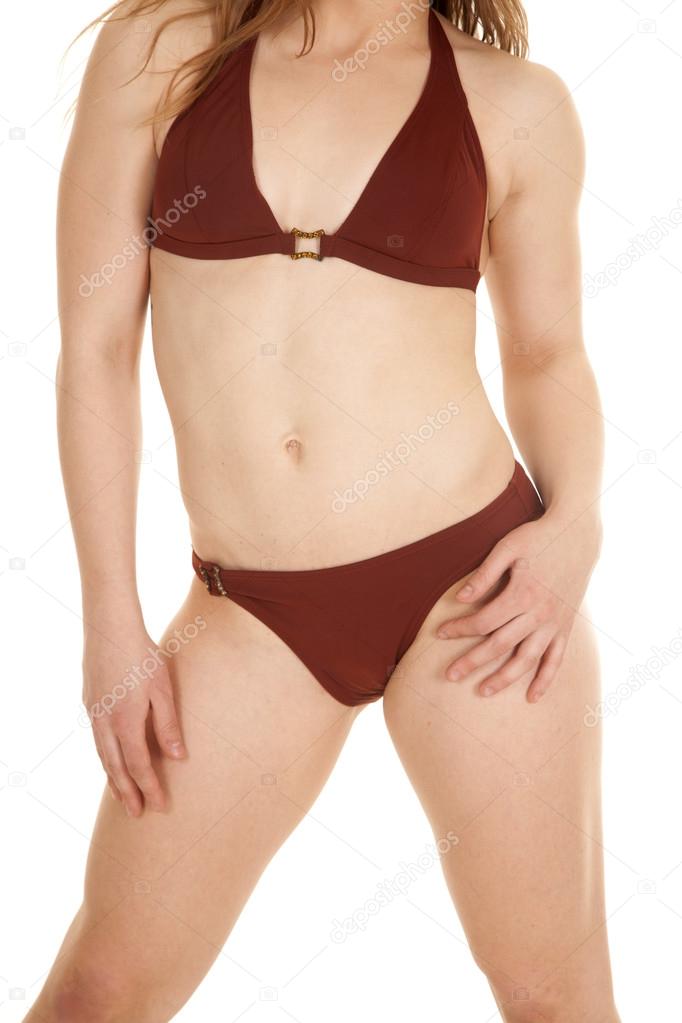 hands bikini top