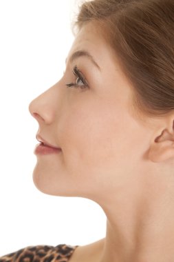gülümsemek kadın baş profil arama