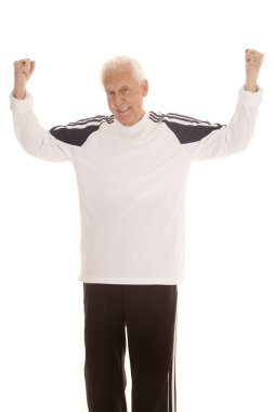 yaşlı adam fitness flex