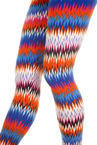 Legs colorful pattern side — Stock Photo, Image