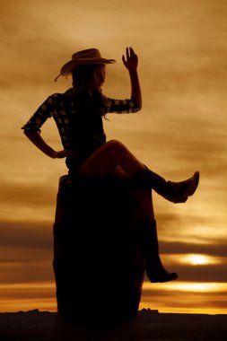 siluet cowgirl varil sit Wave