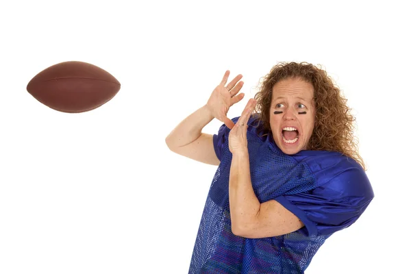 Mulher jogador de futebol — Fotografia de Stock