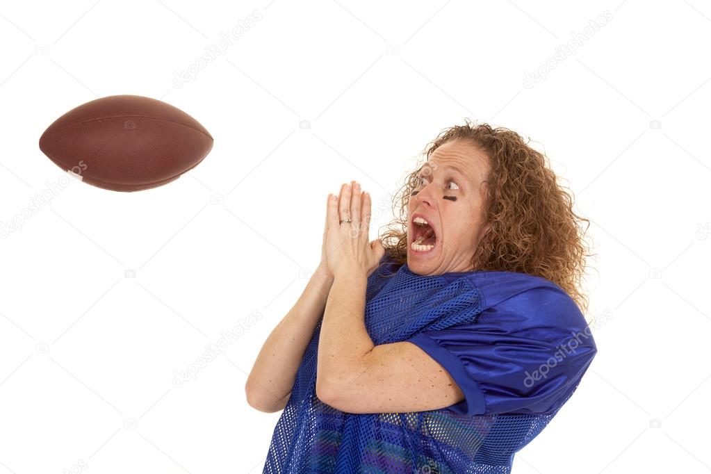 Football player scared of ball