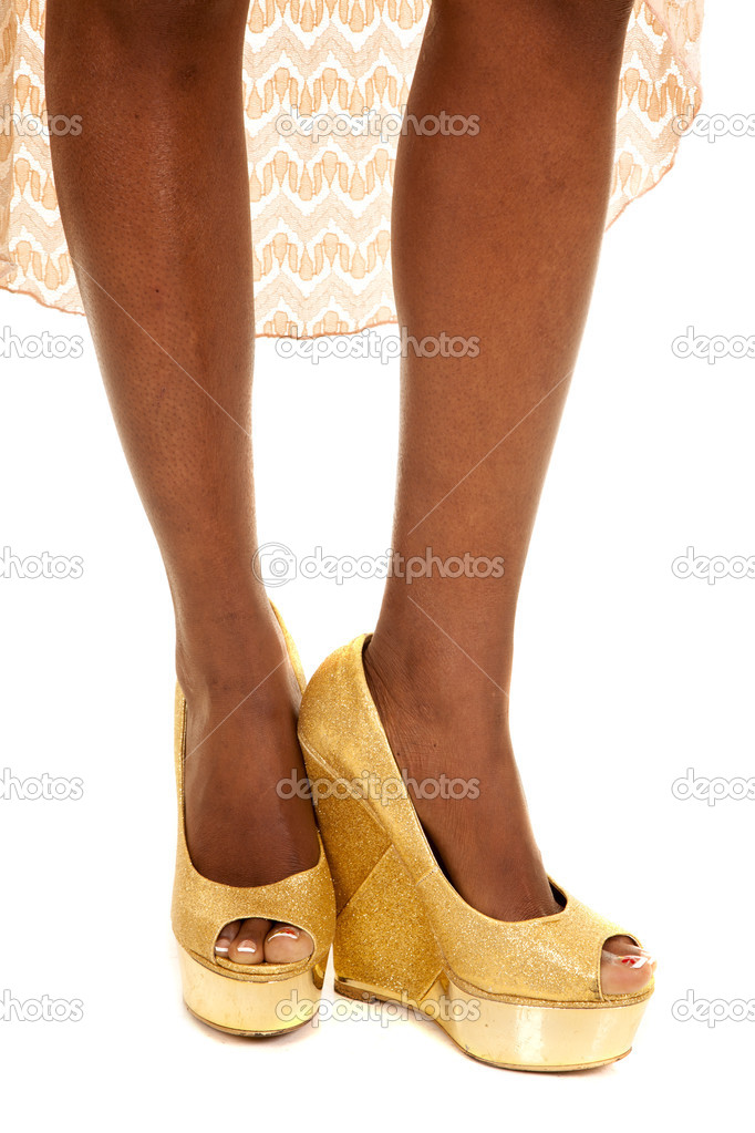 African American woman legs