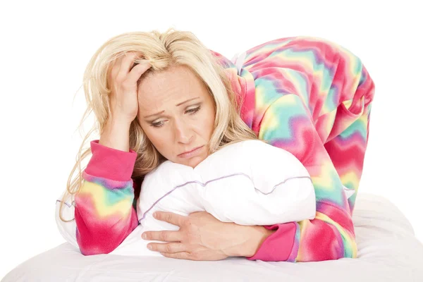 Mujer frente triste — Foto de Stock