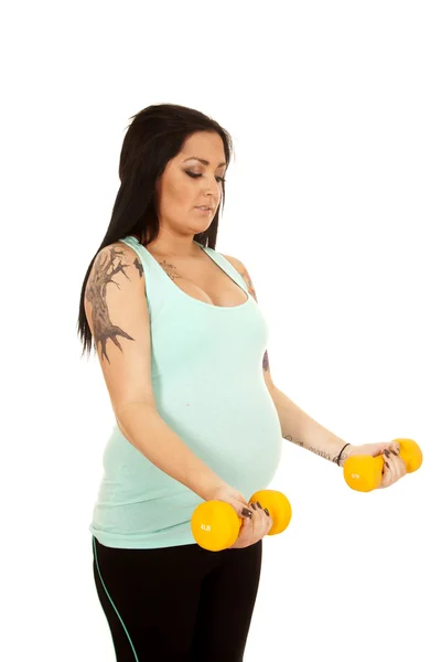 Pregnant woman fitness — Stock Photo, Image