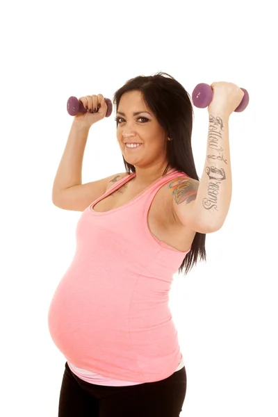 Pregnant woman fitness — Stock Photo, Image