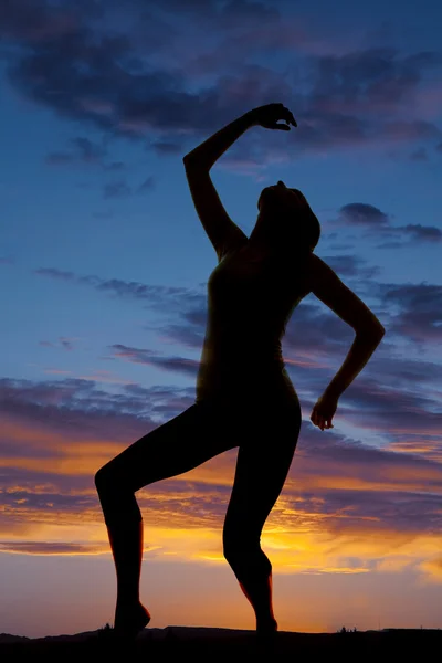 Silhouette woman — Stock Photo, Image