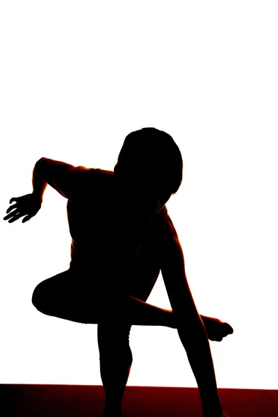 Silhouet vrouw — Stockfoto