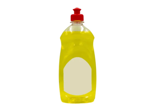 Mockup Botol Plastik Agen Pembersih Atau Pembersih Koleksi Paket — Stok Foto