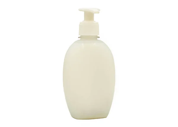 Shampo Dispenser Botol Kosmetik Putih Terisolasi Latar Belakang Putih — Stok Foto