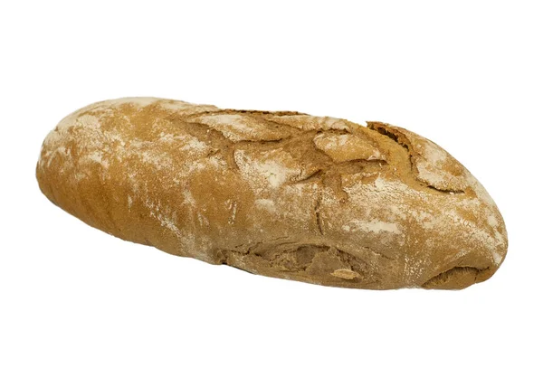 Beyaz Zeminde Izole Edilmiş Taze Pişmiş Ekmek — Stok fotoğraf