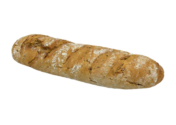 Baguette Auf Weißem Hintergrund Mit Clipping Pfad — Stockfoto