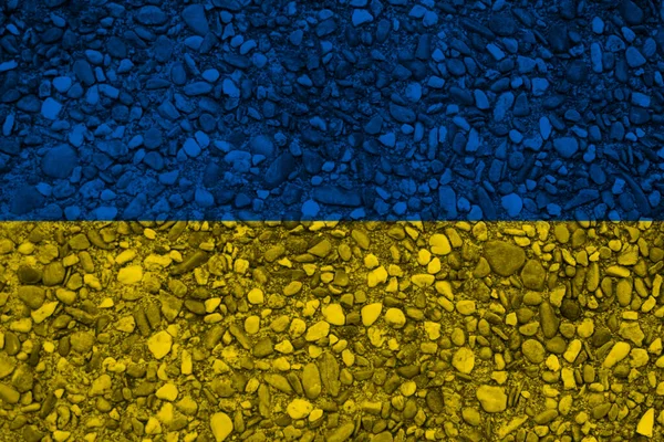 Flaga Ukrainy Starej Ścianie Grunge Tle — Zdjęcie stockowe