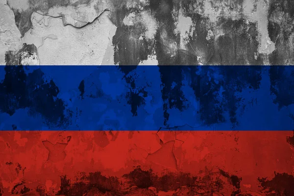 Rusya arka planda çatlak dokusuna bayrak salladı. kriz kavramı