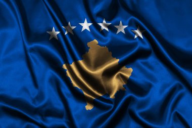 Kosova Cumhuriyeti bayrağı, Kosova Cumhuriyeti 'nin 17 Şubat 2008' de Sırbistan 'dan bağımsızlık ilanından hemen sonra Kosova Meclisi tarafından kabul edildi..