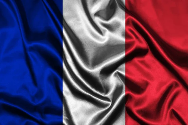 crumpled flag of France. background, wallpaper