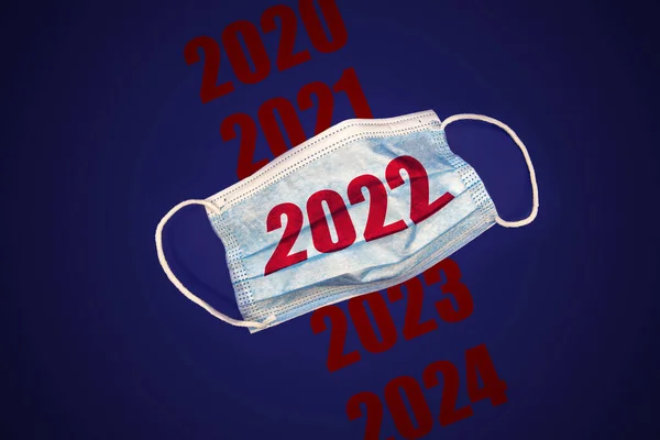 Новий Стрибок Частоті Omicron Повернення Коронавірусу Letting 2022 2023 2024 — стокове фото