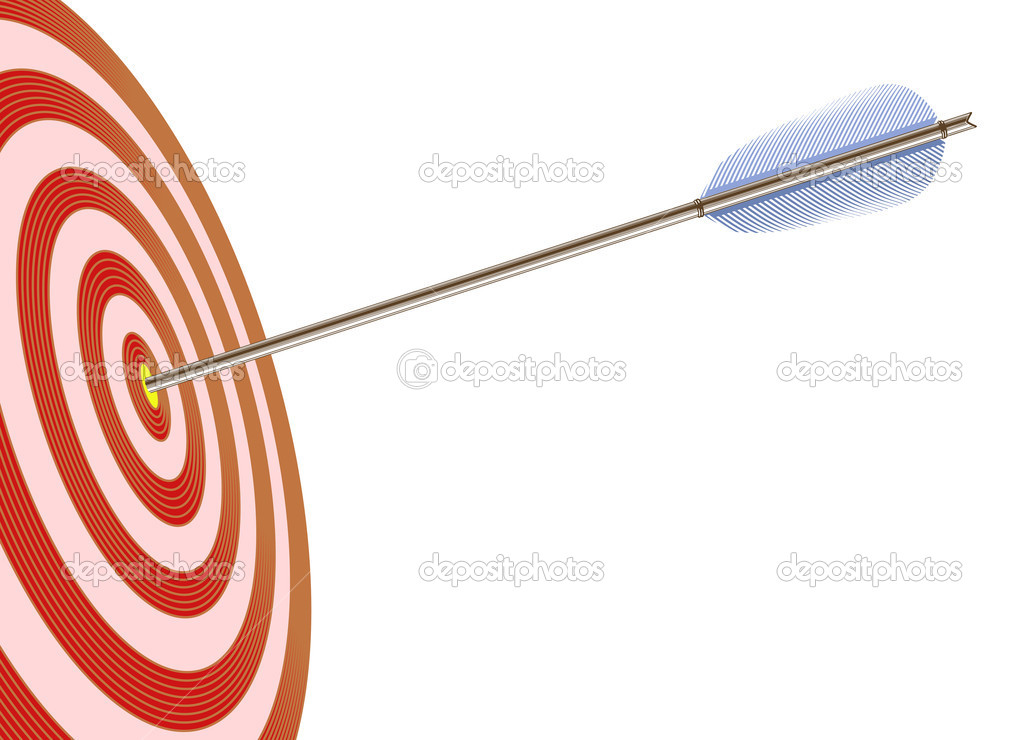 Arrow in to target