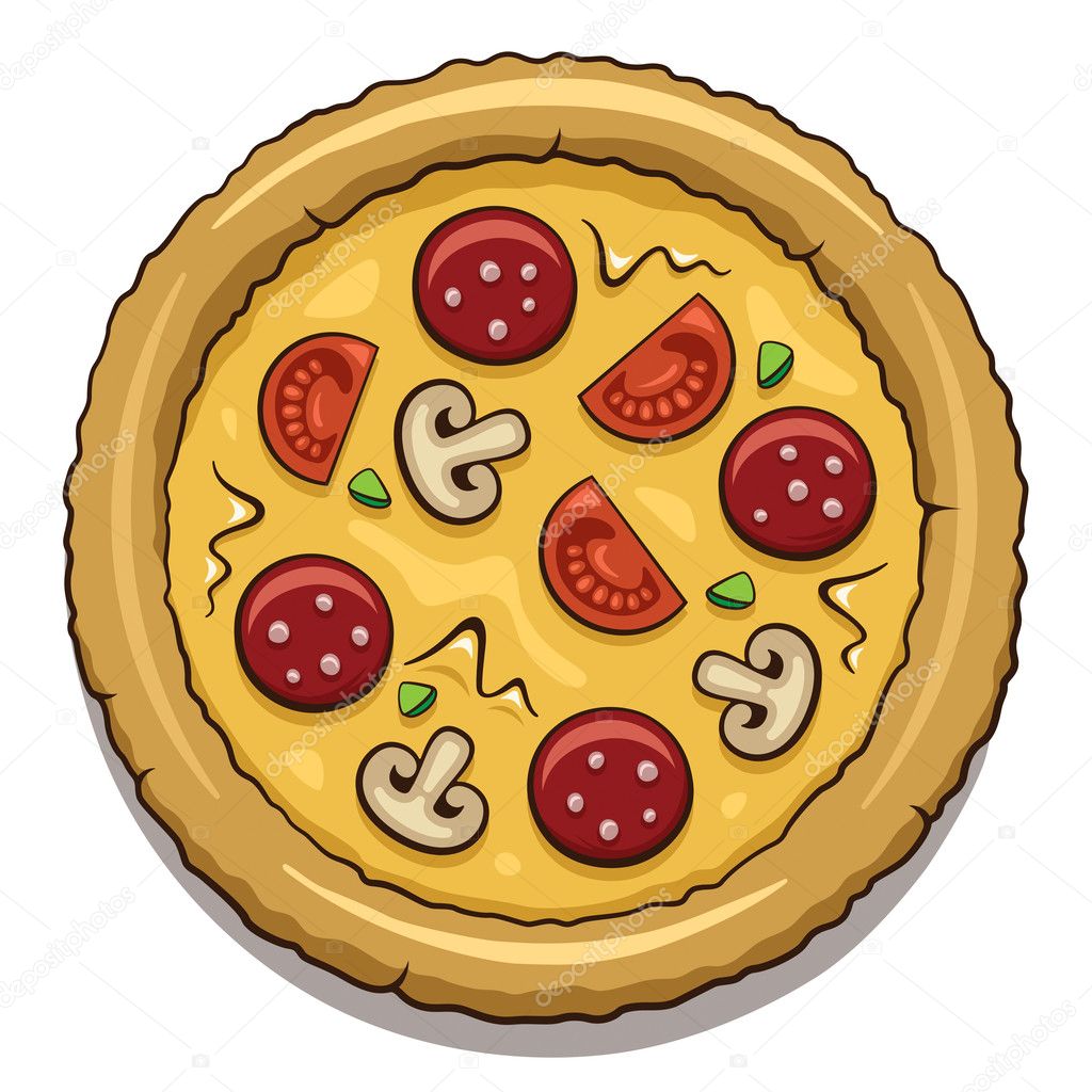 Pizza. Vektörel çizim ©AlexeyPushkin Vektörel 29954743