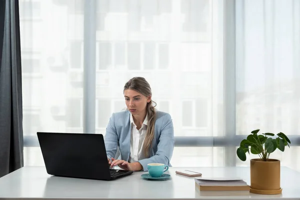 Frustrated annoyed woman confused by computer problem, annoyed businesswoman feels indignant about laptop crash, bad news online or disgusting video on web, stressed student looking at broken pc