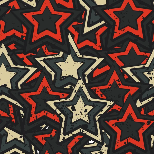 Grunge-Stars nahtlos — Stockvektor