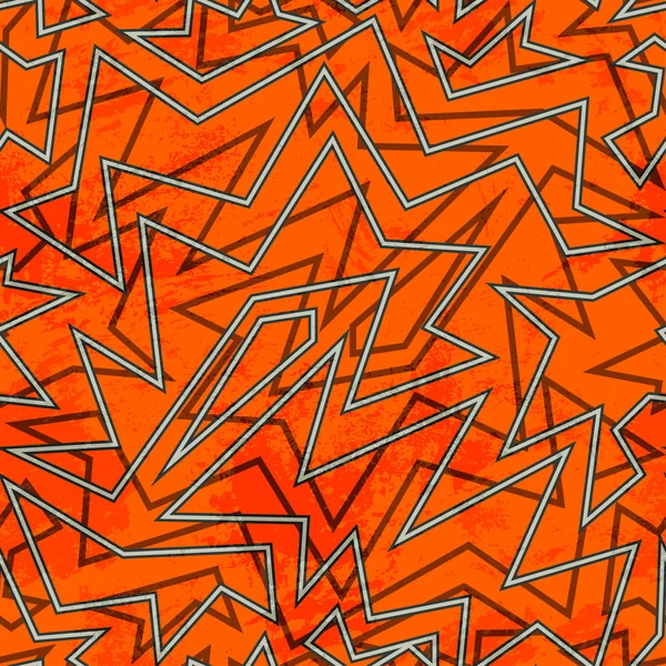 Abstrait orange motif sans couture rétro — Image vectorielle