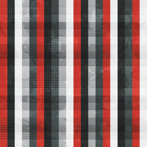 Abstrakte rote Linien nahtlose Textur mit Grunge-Effekt — Stockvektor