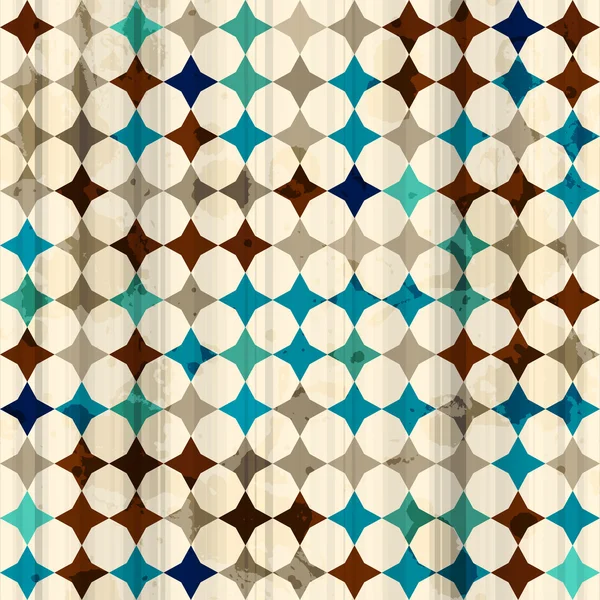 Mosaïque vintage texture sans couture — Image vectorielle