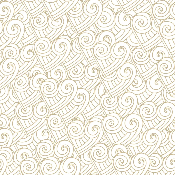 Coeurs blancs abstraits sans couture — Image vectorielle