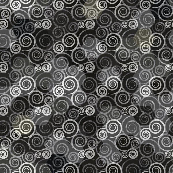 Motif spirale noir — Image vectorielle