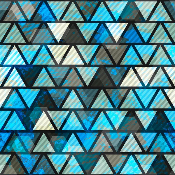 Niebieski trójkąt tło wzór — Wektor stockowy