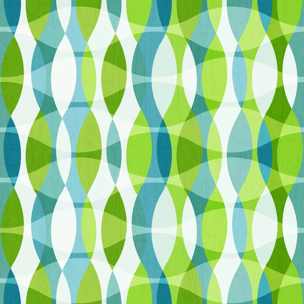 Curvas verdes patrón sin costura con efecto grunge — Archivo Imágenes Vectoriales