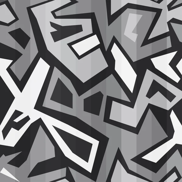Monochrome graffiti seamless — Stock Vector