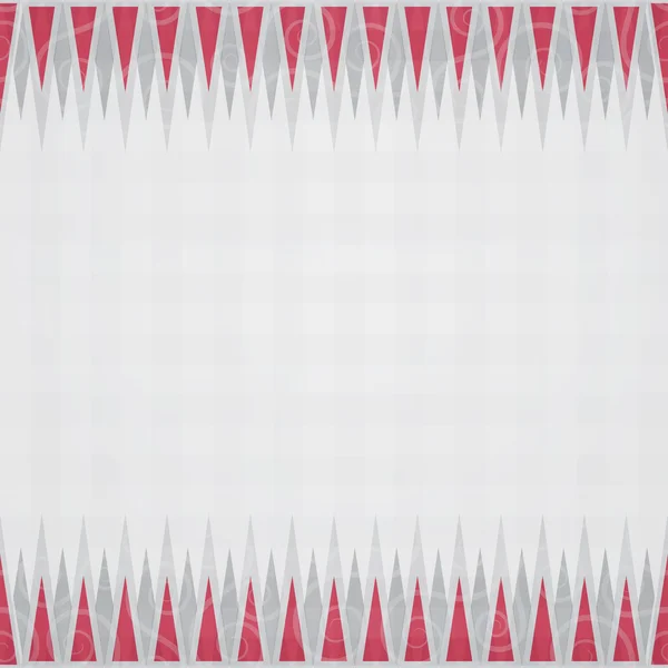 Röda trianglar gränsen seamless mönster — Stock vektor
