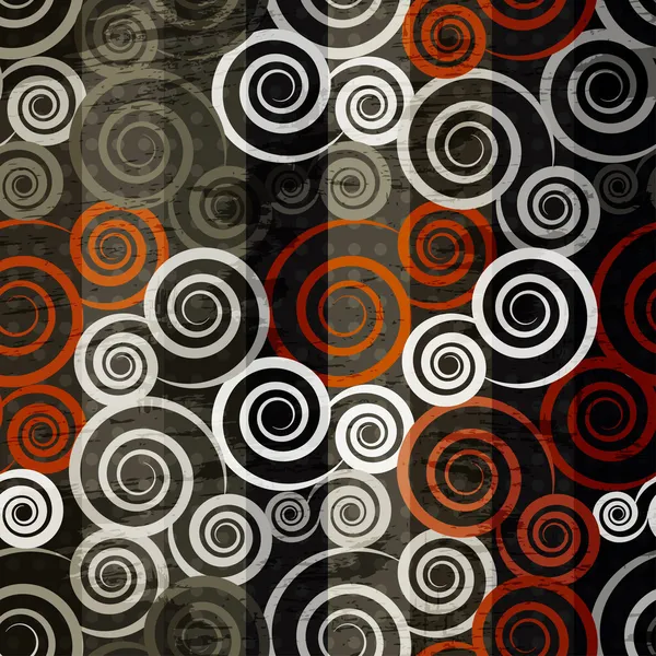 Spirale rétro sans couture — Image vectorielle