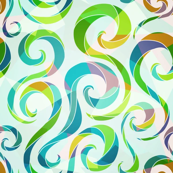 Colored spiral seamless pattern — Stock Vector