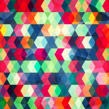 renkli küpler grungr etkisi ile sorunsuz