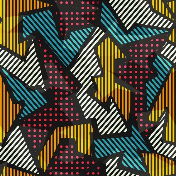 Farbige geometrische nahtlose Muster — Stockvektor