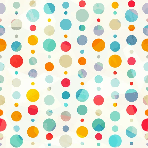 Colored circle seamless pattern — Stock Vector