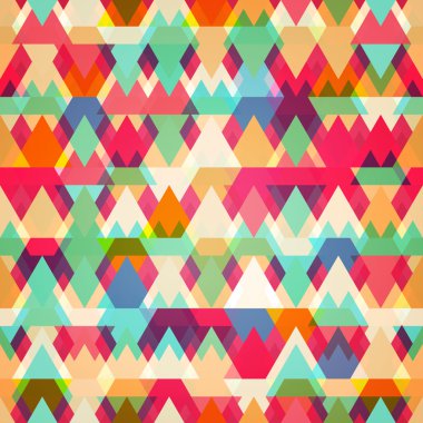 renkli üçgen seamless modeli