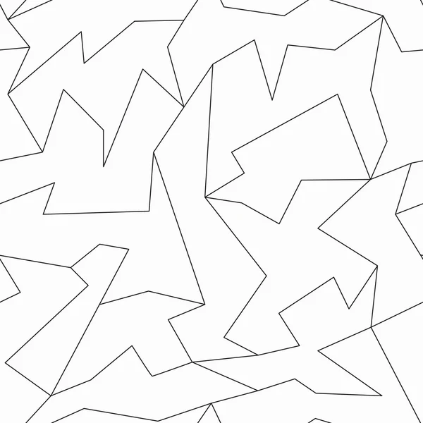 轮廓马赛克无缝模式 — 图库矢量图片
