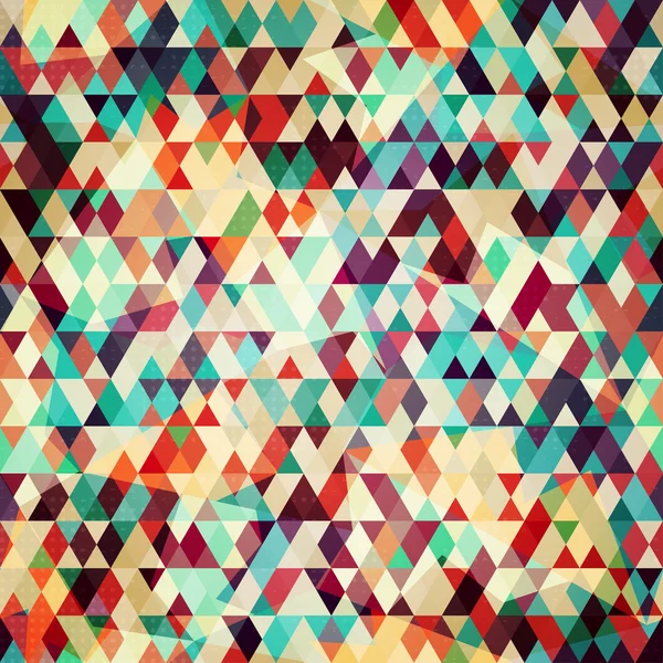 Colored triangle seamless pattern — Stock Vector