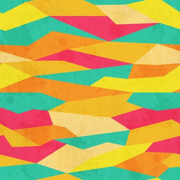Grunge färgade triangel seamless mönster — Stock vektor