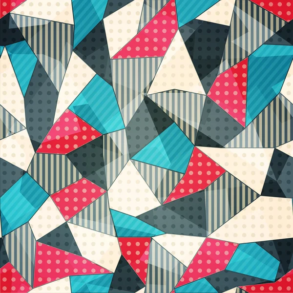 Pièces de tissu motif sans couture — Image vectorielle