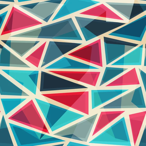 Mosaïque moderne triangles motif sans couture — Image vectorielle