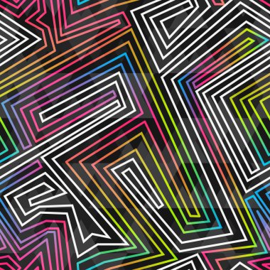 parlak neon seamless modeli