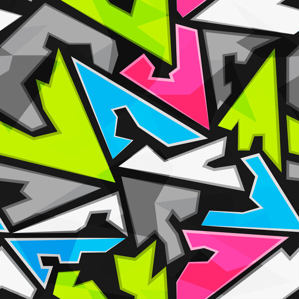 яркий геометрический треугольник бесшовный узор
