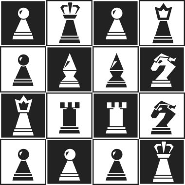 tek renkli satranç seamless modeli